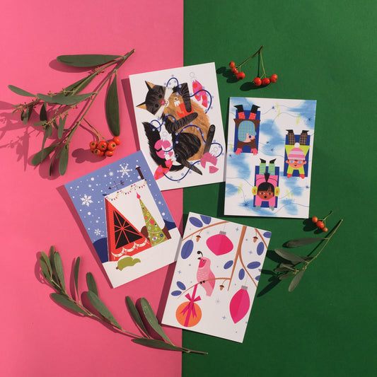 Winter Wonderland Card Set - Set of 4