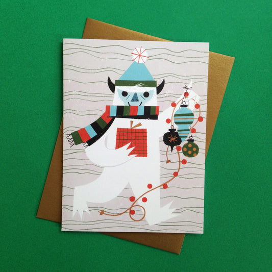 Yeti for Christmas Card